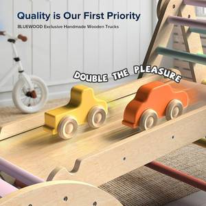 lot 27 image: Pikler Triangle Set 7-in-1 Foldable Baby Climbing Toys