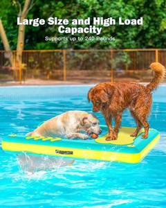 lot 35 image: Lesotc Inflatable Dog PoolBoat Ramp
