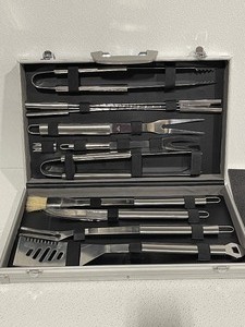lot 8 image: Stainless Steel BBQ Set