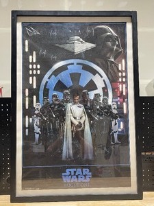 lot 24 image: International Star Wars Rogue One Framed Poster