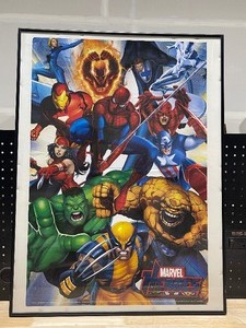 lot 25 image: Marvel Heroes Framed Poster