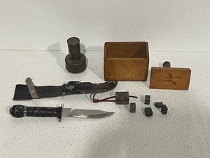 lot 62 image: Knife and Collectibles