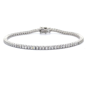 lot 2 image: 3 Carat Diamond Classic Tennis Bracelet VIDEO