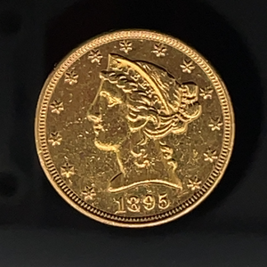 lot 10A image: 1895 Liberty Head $5 Gold Coin