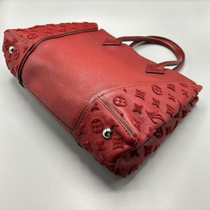 lot 0I image: Louis Vuitton Handbag Monogram Tuftage Tote W PM Womens M94637 Framboise Red - Authentic $2,825 Retail