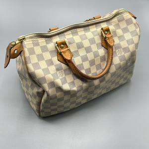 lot 0H image: Louis Vuitton Damier Azur Speedy 30 Bag - Authentic $1,200 Retail