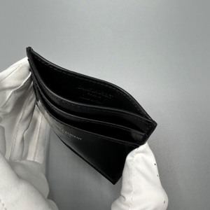 lot 48 image: Brand New Saint Laurent Black Smooth Leather Card Holder - Authentic $375 Retail