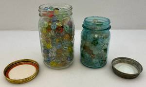 lot 75 image: Misc. Vintage Marbles (Some Glow)