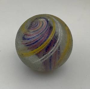 lot 4 image: Large Antique German Handmade Swirl Marble  40.60 MM Or 1  75128 Inch