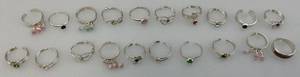 lot 135 image: Misc. Sterling Toe Rings & More