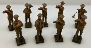 lot 138 image: 1930s Elastolin Lineol Composition Soldiers