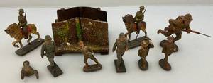 lot 140 image: 1930s Misc.  Elastolin Lineol Composition  Soldiers
