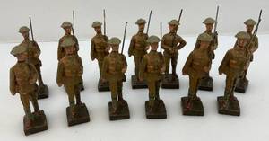 lot 143 image: 1930s Misc.  Elastolin Lineol Composition  Soldiers