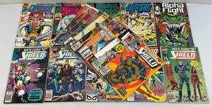 lot 221 image: Misc. Vintage Comics Including  Spiderman & More