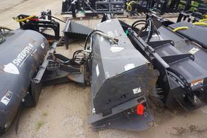 Paladin Sweepster Universal Mount Bobcat Skid Loader Skid Steer Hydraulic Sweeper Attachment
