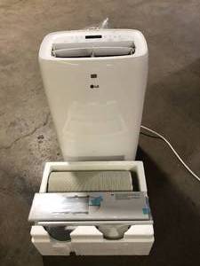 LG 7,000 BTU 115-Volt Portable Air Conditioner Cools 300 Sq. Ft. with Dehumidifier in White  Customer Returns See Pictures
