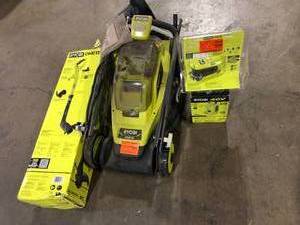 Lot of Assorted Ryobi Lawn Care Items Various Models and Conditions  Customer Returns See Pictures
