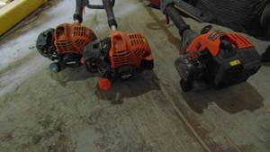 2 Echo Curved Shafted and 1 Remington Curved Shafted Trimmers For Parts or Repair