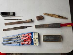 lot 24 image: Files and Sharpening Stone