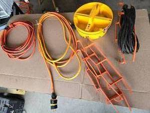 lot 51 image: Extension Cords and Tool Caddy