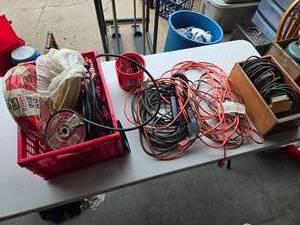 lot 53 image: Large Lot of Electrical Wire and Cords