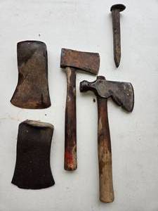 lot 60 image: Hatchets, Axe Heads