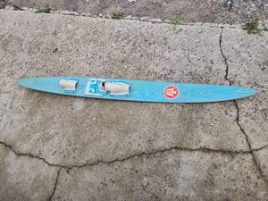 lot 112 image: Vintage Viking at Wasau Wooden Water Ski - Make Great Cabin Decor