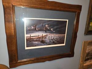lot 157 image: Winter Snows by Terry Redlin 21x25