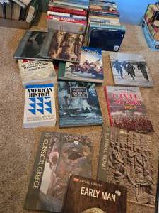 lot 184 image: Books - American History, Civil War Books, Early Man and Many Others - See Pics