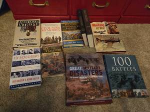 lot 189 image: Books - Civil War, Military Disasters, 13 Soldiers, 100 Battles and More