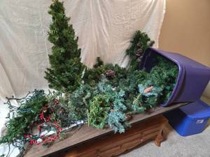 lot 243 image: Small Christmas Tree, Misc. Small Christmas Tree Branches