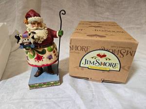 lot 252 image: Jim Shore Heartwood Creek Holiday Fun Santa