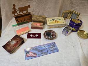 lot 285 image: Camel Tins, Camel Matches, 2nd Amendment Decor and More
