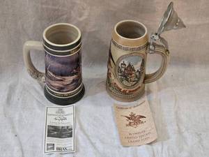 lot 296 image: Miller and Budweiser Steins