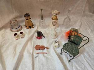 lot 306 image: Glass Bells and Other Small Decor Pieces