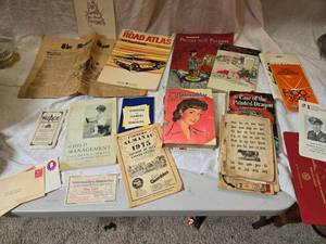 lot 319 image: Large Lot of Vintage Ephemera - Atlas, Truck Manual, Calendar and More