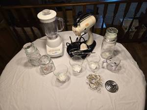 lot 353 image: Sunbeam Mixer, Blender, Jars and More