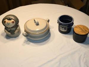 lot 358 image: Stoneware Jar and Other Items