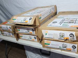 lot 6 image: 7 HDX Home 24w x 14d x 30h Shelf Units