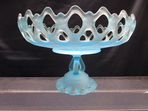Pedestal Compote, Lace Edge