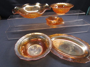 Gold Carnival Bowl, Platter