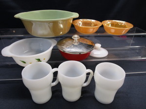 Fire King Mugs, Casserole, Berry Dishes