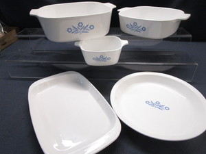 Corning Blue Flower