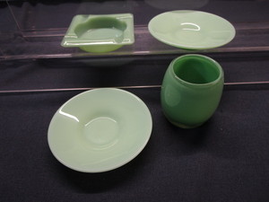 Jadeite Ashtray, Dishes, Vase