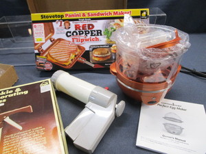 Egg Maker, Flipwich, Cookie Presses