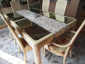Elegant Tuscan Dine Table & Chairs
