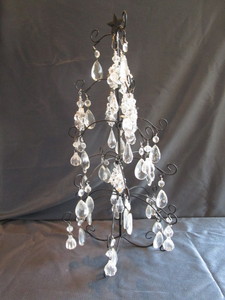 Ornament Stand, Crystal & Plastic Prisms