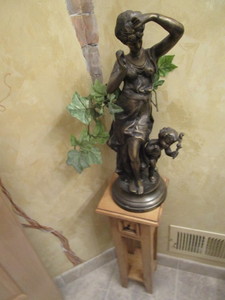 Bronze Statue & stand