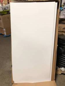 Delta Pro-Series 60 in. W x 57 in. H Five Piece Glue Up Tub Surrounds in High Gloss White Customer return review pictures