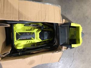 RYOBI 16 in. 13 Amp Corded Electric Walk Behind Push Mower customer return see pictures